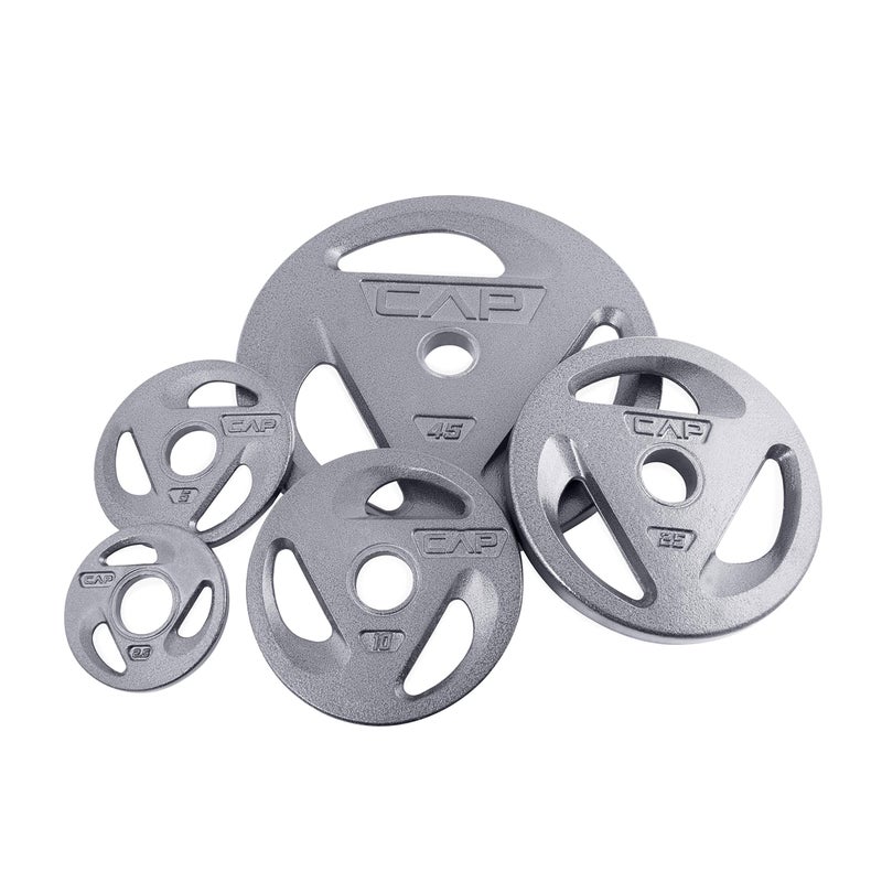 CAP Barbell أقراص وزن أولمبية بقبضة 2 بوصة من CAP باربل، مفرد، رمادي، أحجام متنوعة، 5 رطل - Image 2
